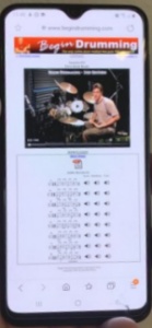 drum lessons on phone